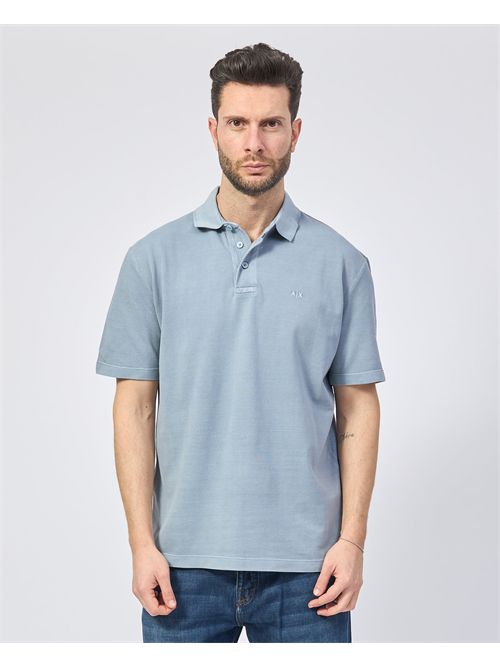 Polo uomo AX in pique di cotone ARMANI EXCHANGE | XM000509-AF13055U9287